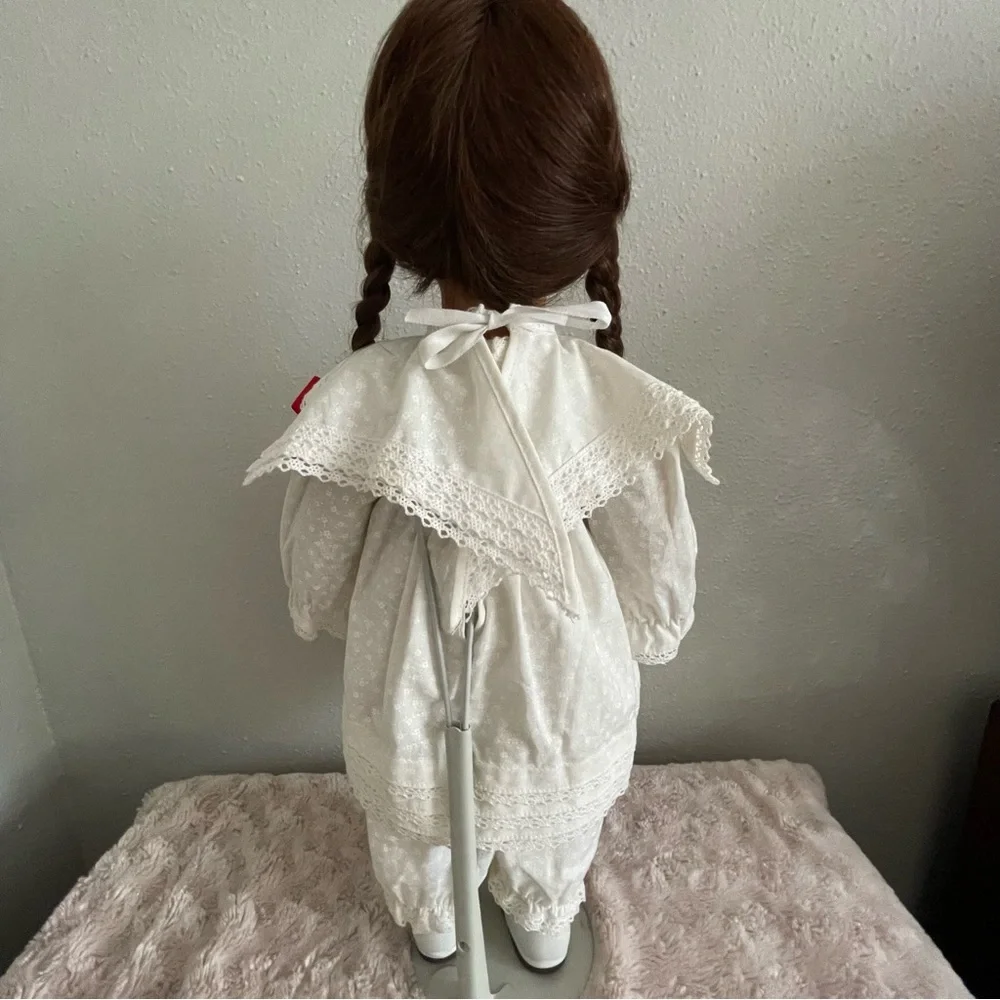 Vtg Steiff Annette 20” Doll 1987 Old House Smell, with Bear Pin Read!